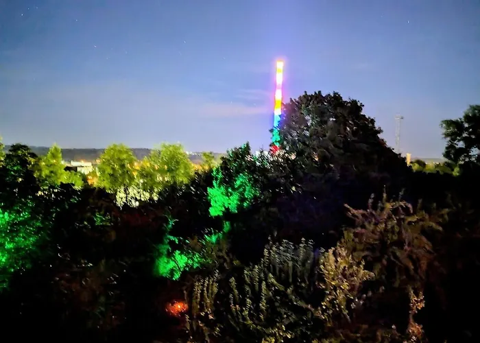 Am Wald In Ruhiger Siedlung Panoramafenster Zum Hoechsten Kunstwerk Der Welt 5 Min Zur Autobahn Oder Zentrum * ケムニッツ